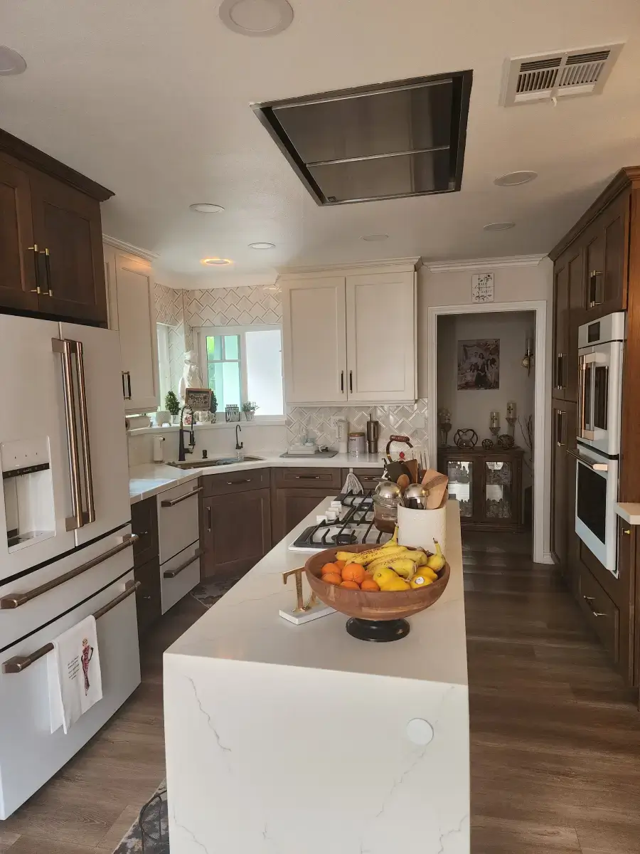 Modern kitchen with island counter